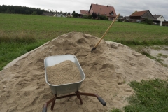 Nur ein kleiner Teil des Sandes